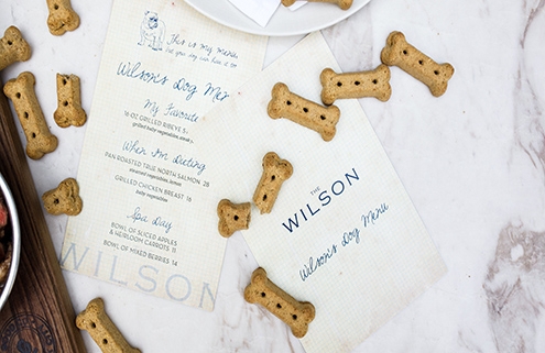 Dog menu at The Wilson