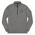 adidas quarter zip pullover black heather front e jpg