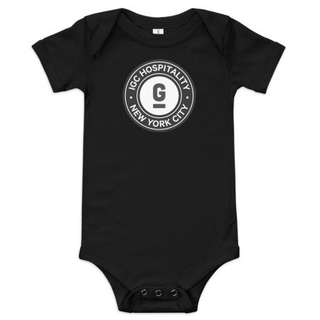 baby short sleeve one piece black front ae jpg