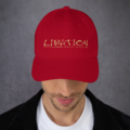 classic dad hat cranberry front dea jpg