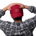 classic dad hat cranberry front dfe jpg