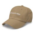 classic dad hat khaki left front dd jpg