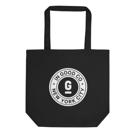 eco tote bag black front cde jpg