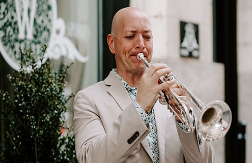 Musician at Refinery Derby Party