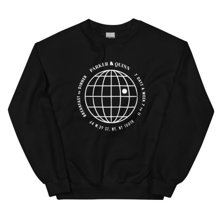 unisex crew neck sweatshirt black front fcade jpg