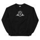 unisex crew neck sweatshirt black front ded jpg