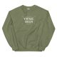 unisex crew neck sweatshirt military green front bb jpg