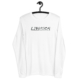 unisex long sleeve tee white front db jpg