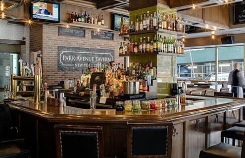 Bar inside Park Avenue Tavern