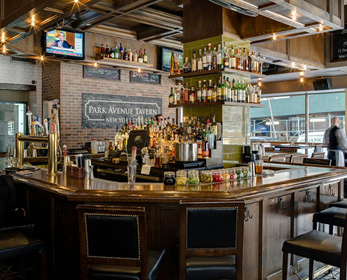 Bar inside Park Avenue Tavern
